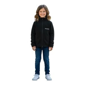 Columbia Girl’s Size S 7/8 Black Zip Up Jacket